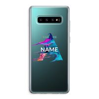 Abstract Spectrum: Samsung Galaxy S10 Plus Transparant Hoesje