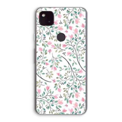 Sierlijke bloemen: Google Pixel 4a 5G Transparant Hoesje