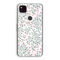 Sierlijke bloemen: Google Pixel 4a 5G Transparant Hoesje
