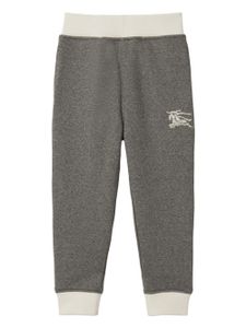 Burberry Kids pantalon de jogging à imprimé Equestrian Knight - Gris