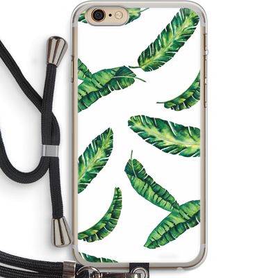 Lange bladeren: iPhone 6 PLUS / 6S PLUS Transparant Hoesje met koord