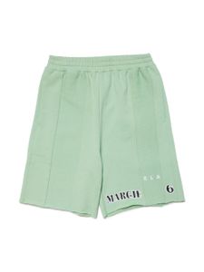 MM6 Maison Margiela Kids short en coton à imprimé signature - Vert