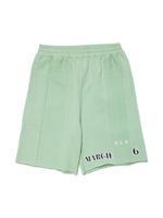 MM6 Maison Margiela Kids short en coton à imprimé signature - Vert