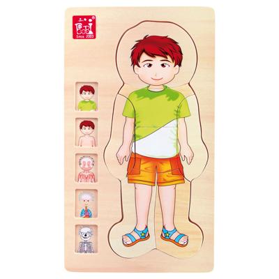 Small Foot houten lichaamspuzzel jongen, 29st.