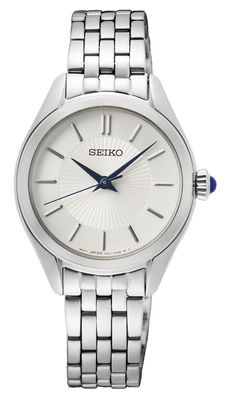 Seiko SUR537P1 Horloge staal zi;lverkleurig-wit 29 mm