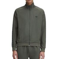 Fred Perry - Contrast Tape Trainingsjack - Groen/ Zwart - thumbnail