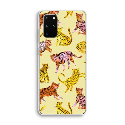 Cute Tigers and Leopards: Samsung Galaxy S20 Plus Transparant Hoesje