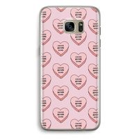 Chicks before dicks: Samsung Galaxy S7 Edge Transparant Hoesje