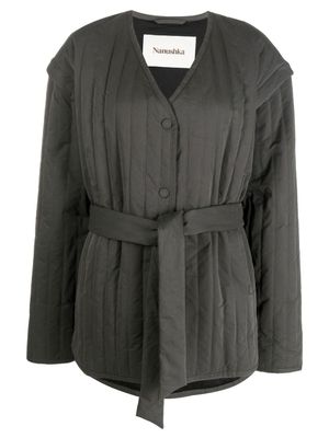 Nanushka veste matelassée à manches détachables - Gris
