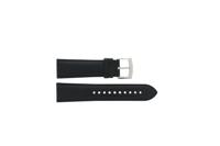 Horlogeband Armani AR6039 Leder Zwart 23mm