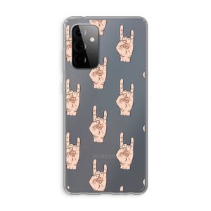 Rock: Samsung Galaxy A72 Transparant Hoesje