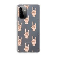 Rock: Samsung Galaxy A72 Transparant Hoesje