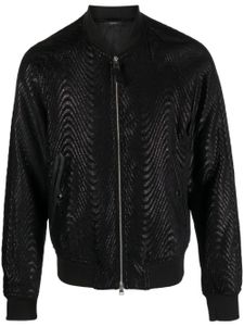 TOM FORD veste bomber à logo Wave - Noir