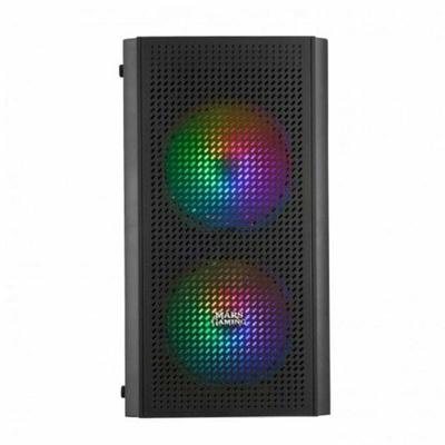 ATX Semi-toren BehuizingMars Gaming MC300 Zwart LED RGB RGB mATX
