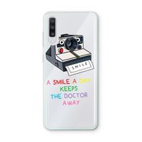 Smile: Samsung Galaxy A70 Transparant Hoesje
