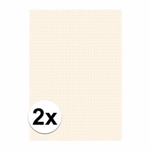 2x 25 vel millimeter papier blok   -