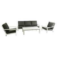 Lincoln Sofa Loungeset Wit/Mosgroen - Garden Impressions - thumbnail