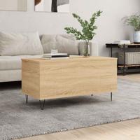 Salontafel 90x44,5x45 cm bewerkt hout sonoma eikenkleurig