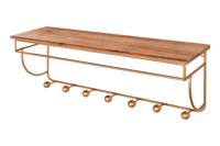 Kapstok HERITAGE 80cm ijzer naturel grenenhout - 44479 Kapstok HERITAGE 80cm ijzer naturel grenenhout - 44479