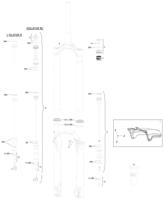 ROCKSHOX Vork 29 rs 11/8-11/2 domain gold rc3 db 170 110/15
