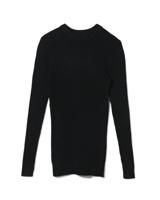 HEMA Dames Pullover Louisa Rib Zwart (zwart) - thumbnail