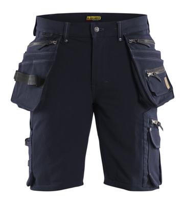 Blåkläder Short 4-weg stretch X1900 19881644 | Donker marineblauw/Zwart | Maat 50 - 7330509687666
