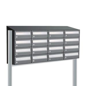 Allux Hive Set 4-Breed, 4-Hoog Met Dak Op Statief Antraciet - 40030065_4x4ds