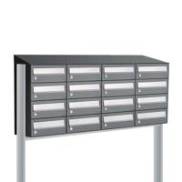 Allux Hive Set 4-Breed, 4-Hoog Met Dak Op Statief Antraciet - 40030065_4x4ds