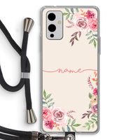 Rozen: OnePlus 9 Transparant Hoesje met koord