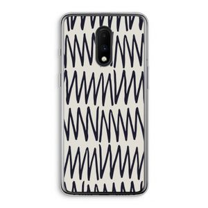 Marrakech Zigzag: OnePlus 7 Transparant Hoesje