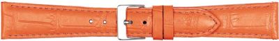 Horlogeband Poletto 454.14.20 Leder Oranje 20mm