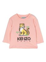 Kenzo Kids sweat en coton à imprimé graphique - Rose