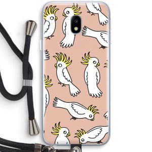 Papegaai: Samsung Galaxy J3 (2017) Transparant Hoesje met koord