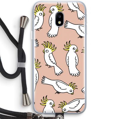 Papegaai: Samsung Galaxy J3 (2017) Transparant Hoesje met koord