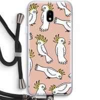 Papegaai: Samsung Galaxy J3 (2017) Transparant Hoesje met koord