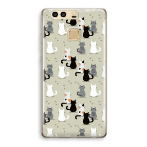 Katten: Huawei P9 Transparant Hoesje
