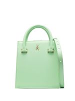 Patrizia Pepe sac cabas en cuir à plaque logo - Vert - thumbnail