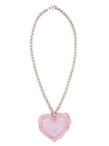 Nina Ricci collier à pendentif Cushion Heart - Rose