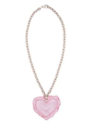 Nina Ricci collier à pendentif Cushion Heart - Rose