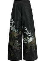 Biyan pantalon ample à taille-haute - Noir