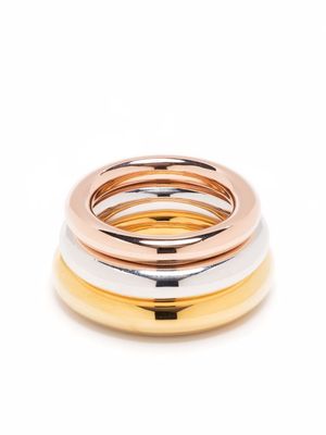 Charlotte Chesnais bague Brahma à design triple - Or
