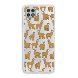 Alpacas: Samsung Galaxy A22 4G Transparant Hoesje