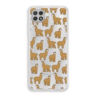 Alpacas: Samsung Galaxy A22 4G Transparant Hoesje