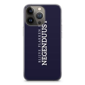 Blijve plakken in Negenduust: iPhone 13 Pro Transparant Hoesje