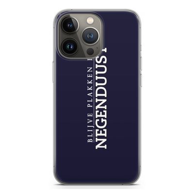 Blijve plakken in Negenduust: iPhone 13 Pro Transparant Hoesje