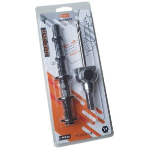 Gatzaaghouder zeskant 8.5mm 125mm Centreerboor + 5 adapters Mandrex boorkop 10mm Starter Kit