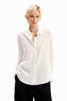 Shirt strepen textuur - WHITE - L