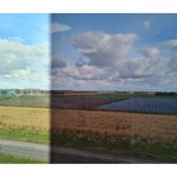 Raamfolie zonwerend - 2M x 50 cm - transparant bruin - zelfklevend - glasfolie tegen zon en inkijk