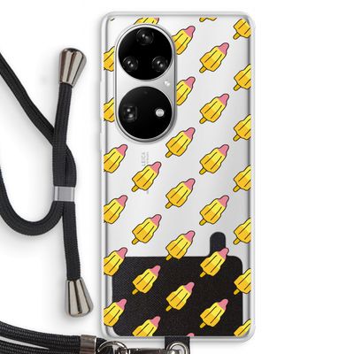 Waterijsjes: Huawei P50 Pro Transparant Hoesje met koord