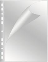 Q-CONNECT geperforeerde showtas A4 11-gaatsperforatie glashelder 80 micron pak van 25 stuks